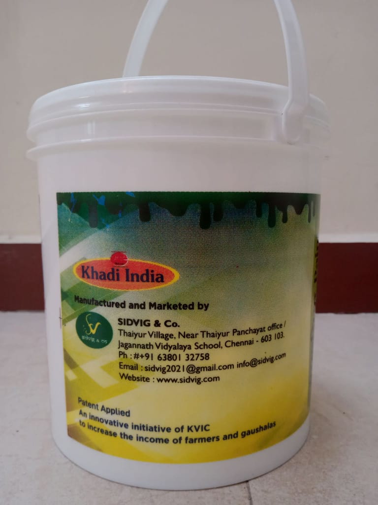 Khadi Prakritik Paint 2in1 - Premium Emulsion - 10 Litres - SIDVIG & CO view 2