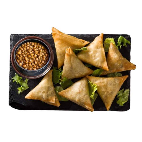 Samosa Macaroni with Chole