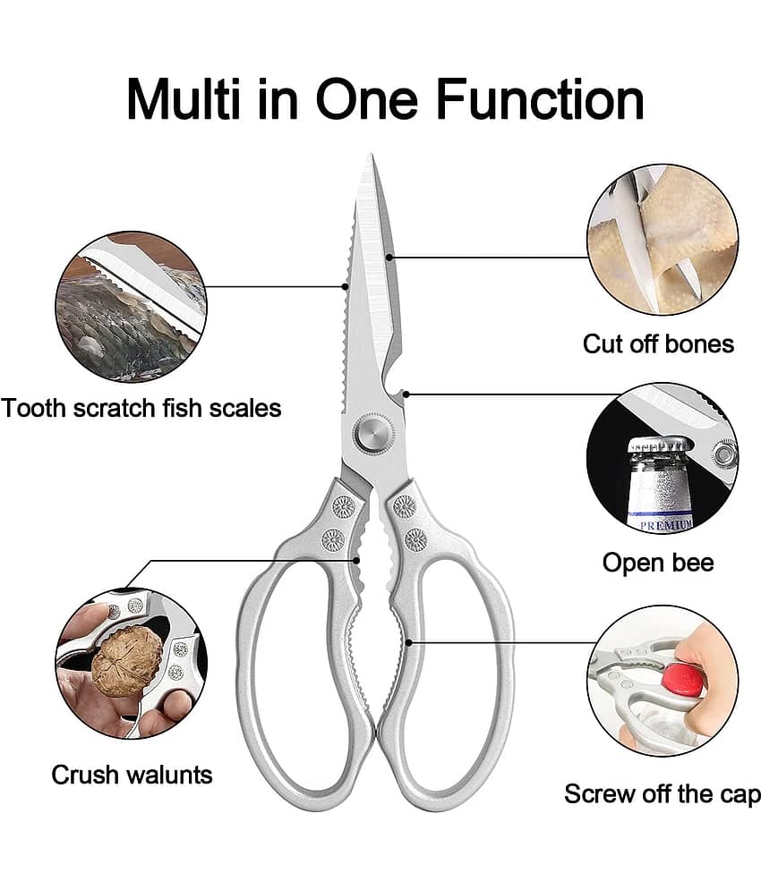 BLUE HOME AND KITCHEN Stainless Steel Multipurpose Scissors ( Pack of 1 ) view 2