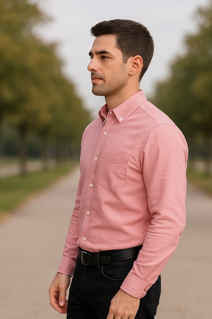 Men's Classic Button-Down Shirt - Versatile & Comfortable view 2