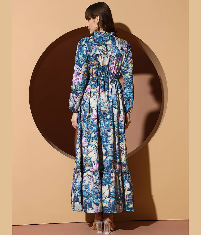ZWERLON Women Polyester Printed A-line Dress ( Multi Color ) view 2