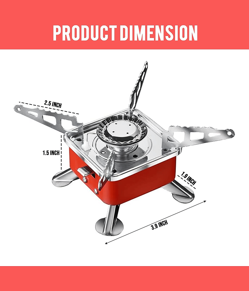 Foldable Outdoor Gas Stove – Portable Stainless Steel Burner for Camping & Travel view 2