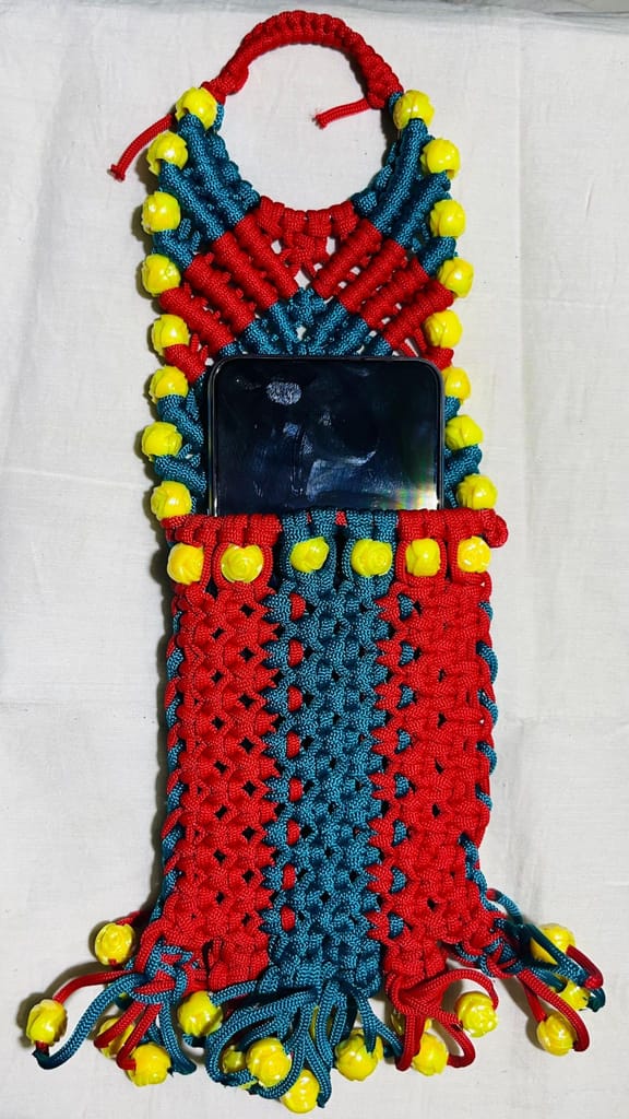 Handmade Home Decor Nylon Mobile Holder view 2