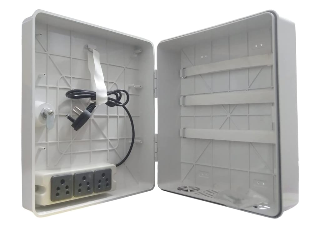 Unitech Rack for CCTV DVR/NVR/POE Switch and CCTV SMPS Smart Management with Power Socket Ideal for 4/8 Channel CCTV System for Both Indoor and Outdoor Purpose view 2