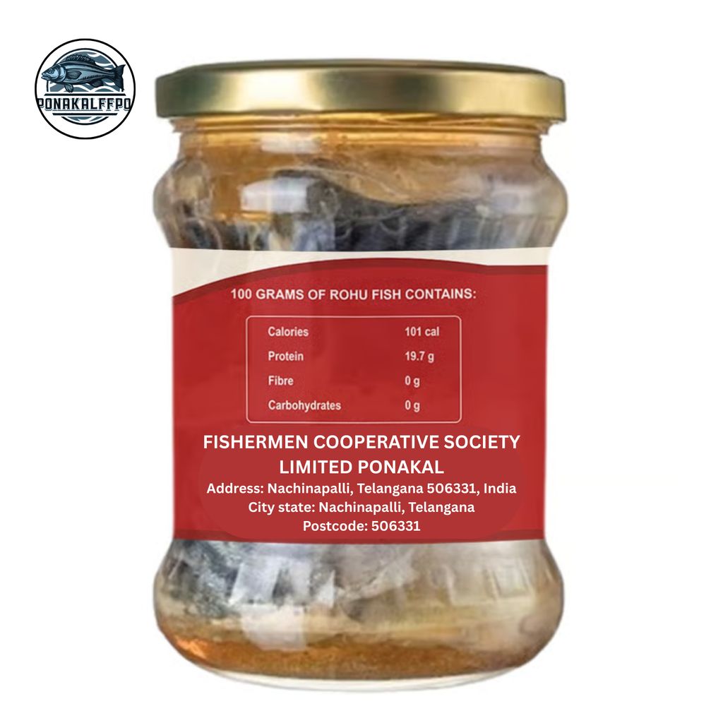 PONAKALFFPO Rohu Fish Pickle - Authentic & Spicy Fish Delicacy view 2