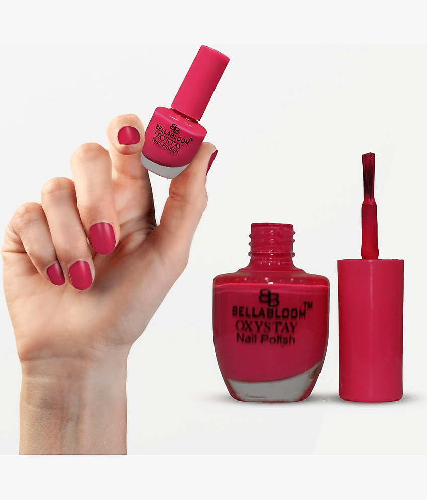 BELLABLOOM Fuchsia Pink Nail Polish, Glossy Nail Paint, Long Lasting, 10ml ( Pack of 1 ) view 2