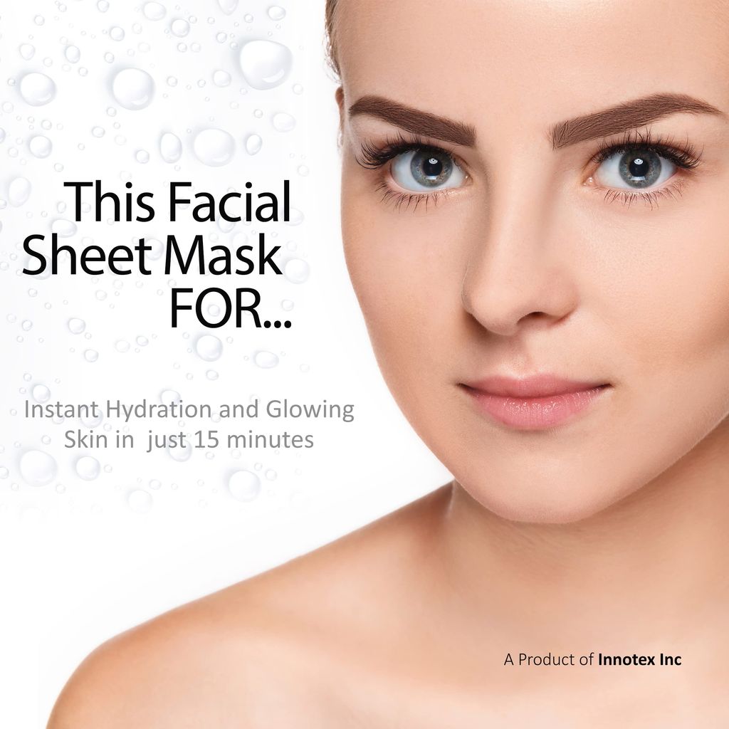 Masking Beauty Facial Sheet Mask | Natural Sheet Mask |Face sheet Mask for Women, Men Combo Pack of 10 (200ml/g) view 2