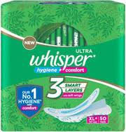 WHISPER 3 SMART LAYERS XL 50PADS