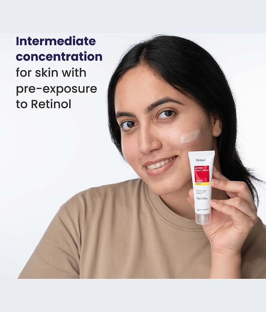Re'equil 0.3% Retinol Night Cream Improves Skin Texture For All Skin Types 30g ( Pack of 1 ) view 2