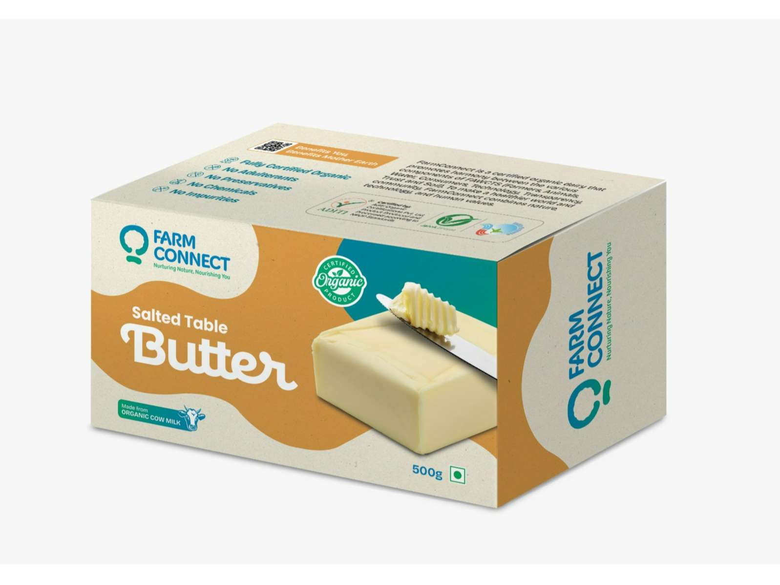 Organic Table Butter (Salted) - 500g