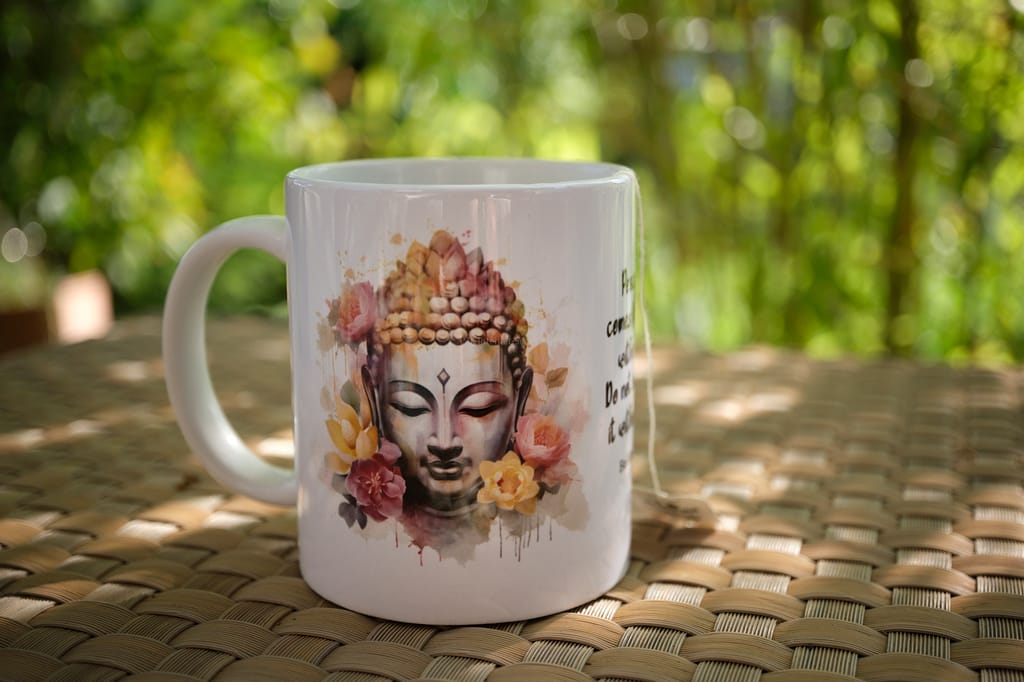 Buddha-Tasse "Peace comes..." view 2