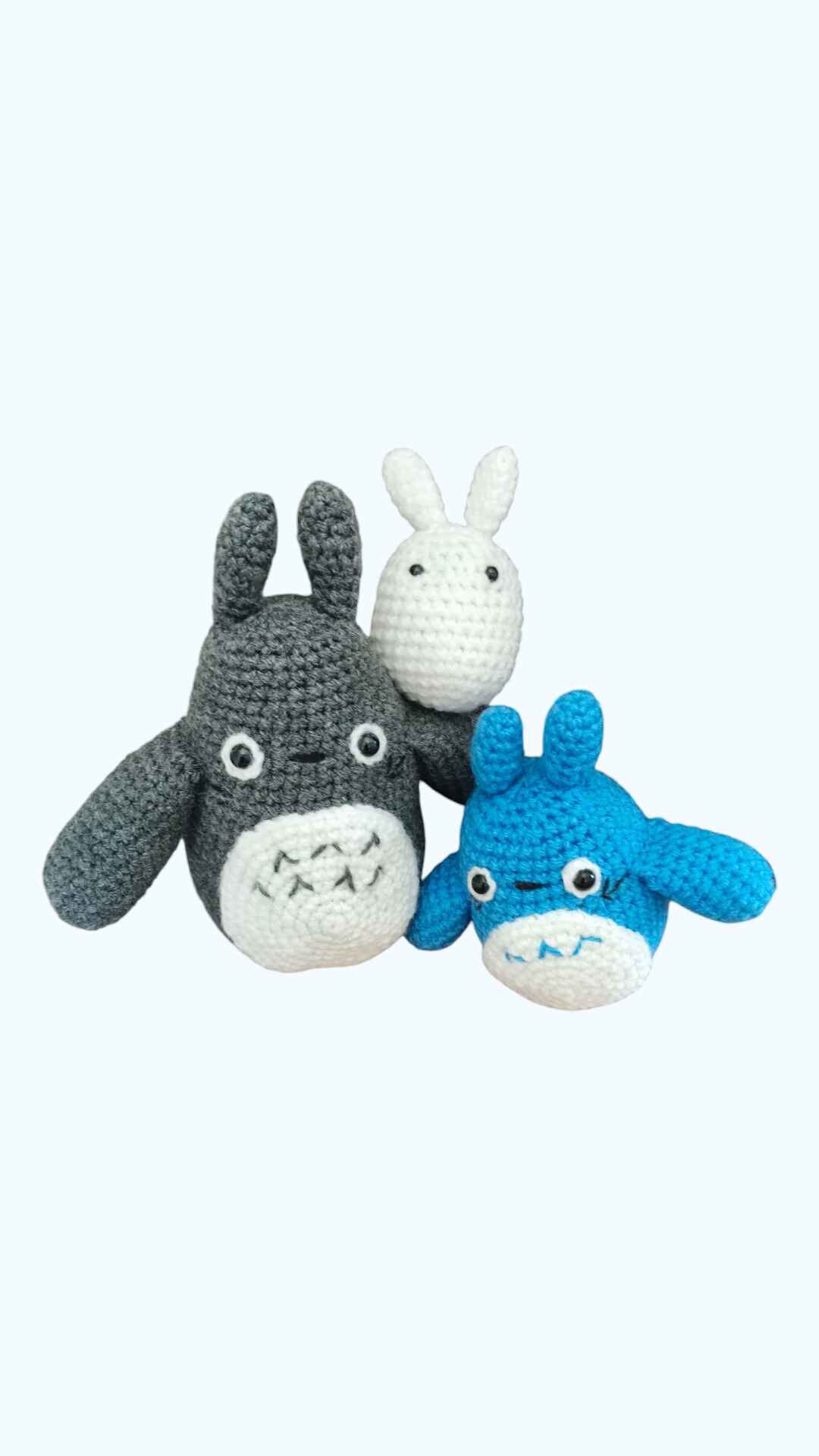 Big, Medium n Small Totoro Crochet Toys view 2