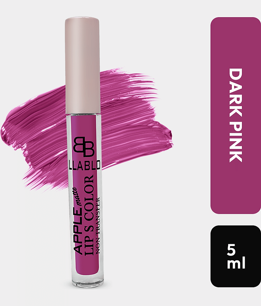 BELLABLOOM Dark Pink Liquid Matte Lipstick, Intense Matte Finish, Smudge Proof & Creamy Texture, 5ml (Pack of 1) view 2