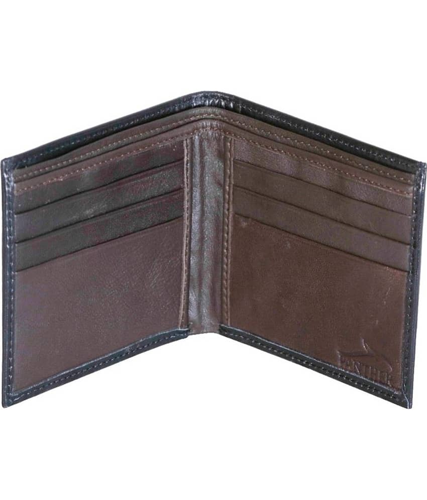 Panther - Black Leather Men's Regular Wallet ( Pack of 1 ) view 2