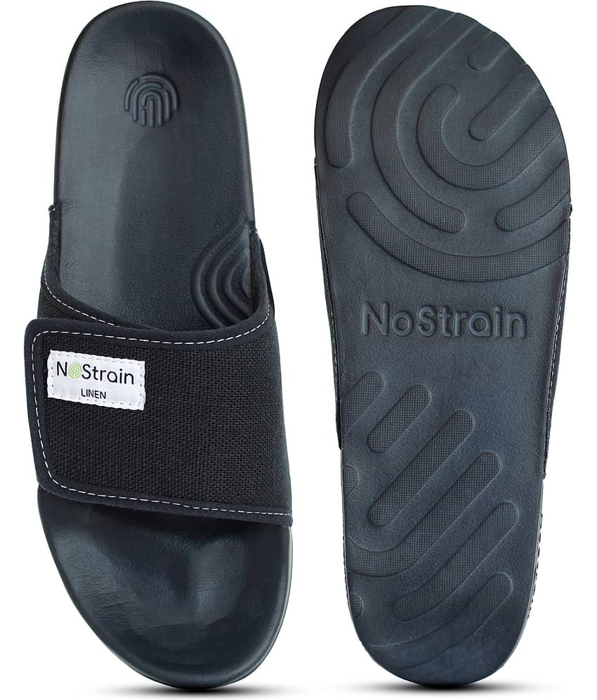 NoStrain Navy Men's Slide Flip Flop view 2