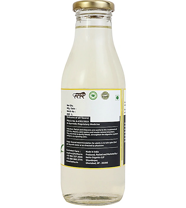 Parijat Aloevera Gaumutra Ark (Size - 1000 ml) by HETHA view 2