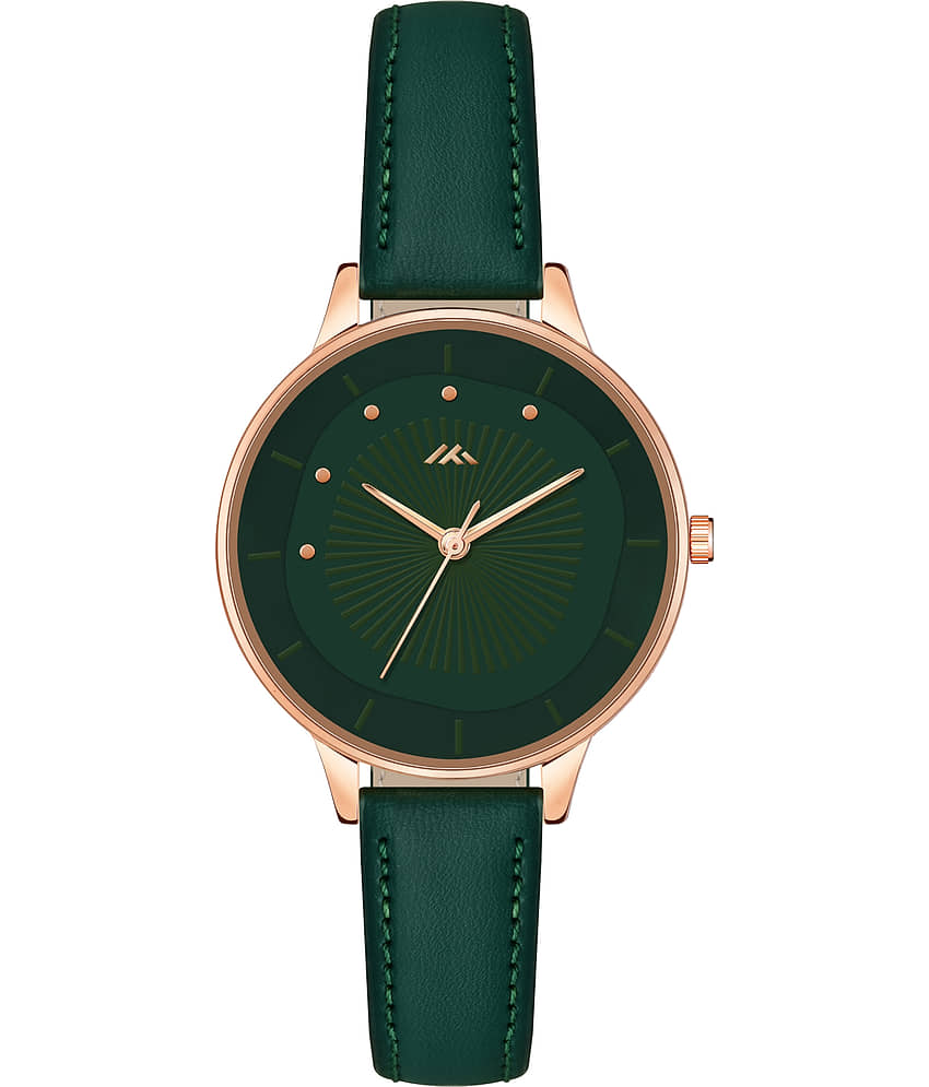 Trex Green PU Analog Womens Watch view 2