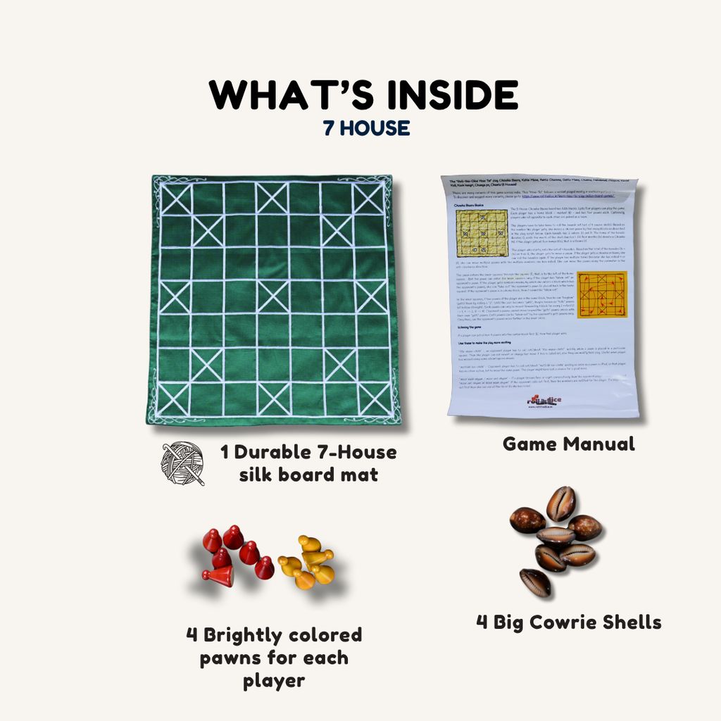 Chowka Bara 7 Houses Board Game (pack of 2) view 2
