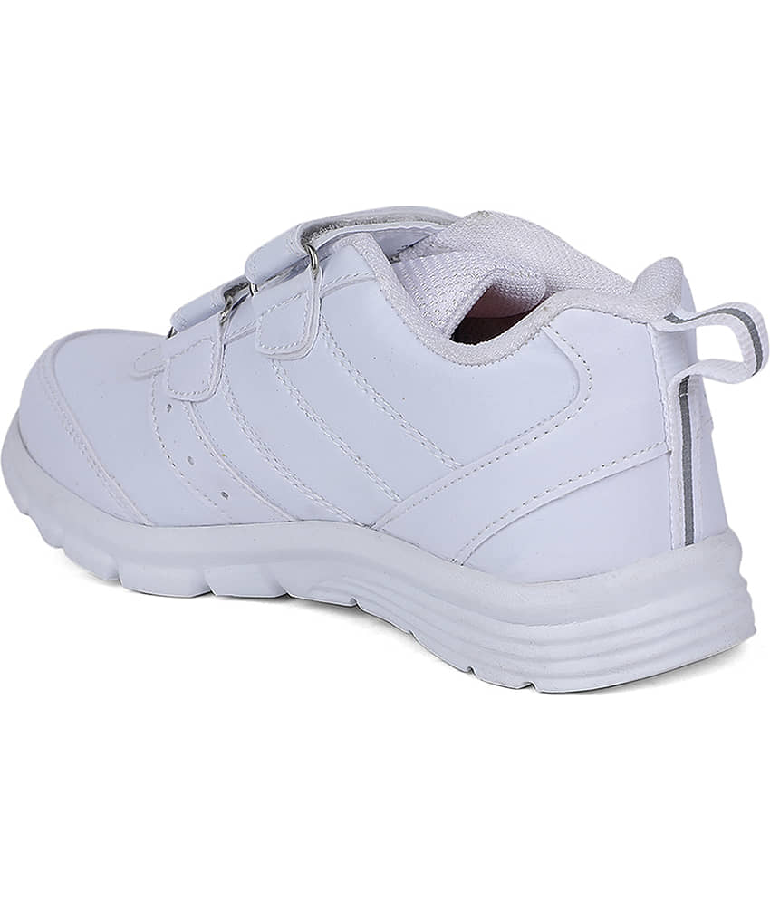 Bata - White Boy's School Shoes ( 1 Pair ) view 2