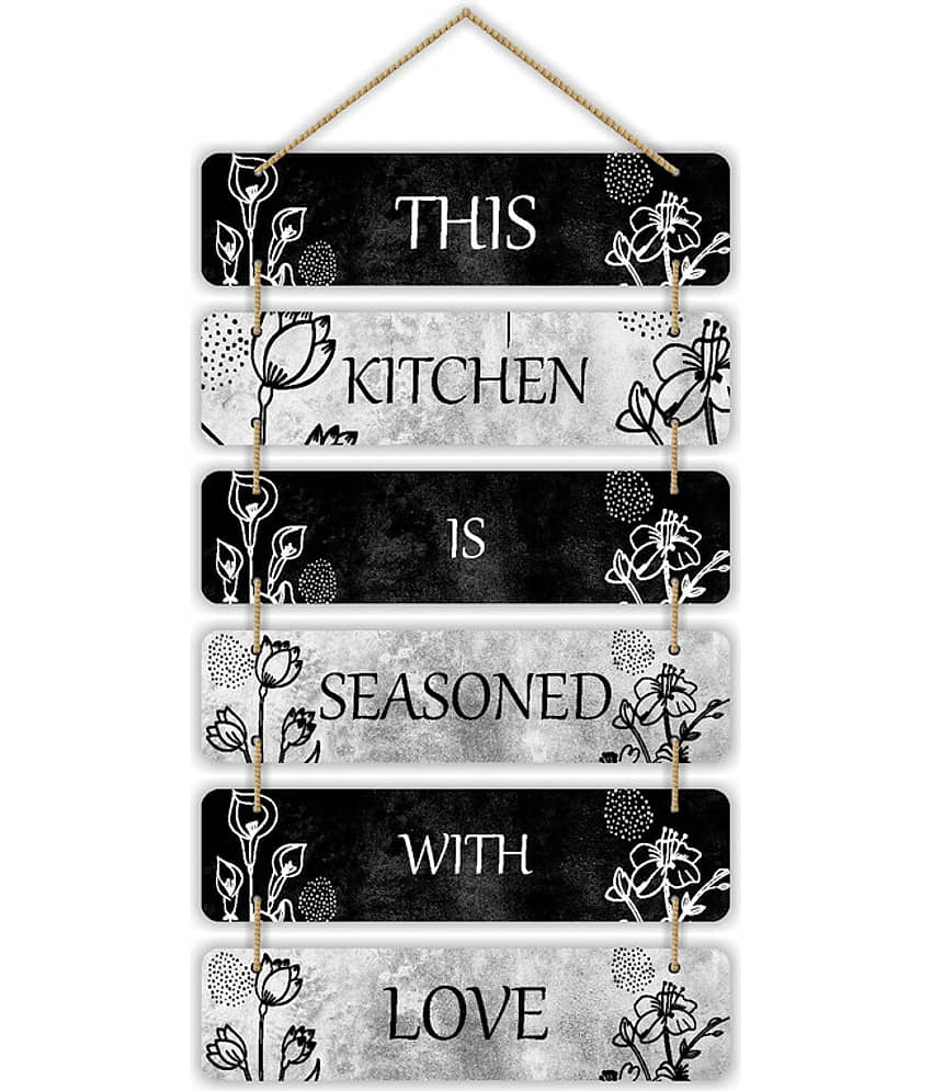 Saf Wood Rectangular Decoratives Panel Multi - Pack of 6 view 2