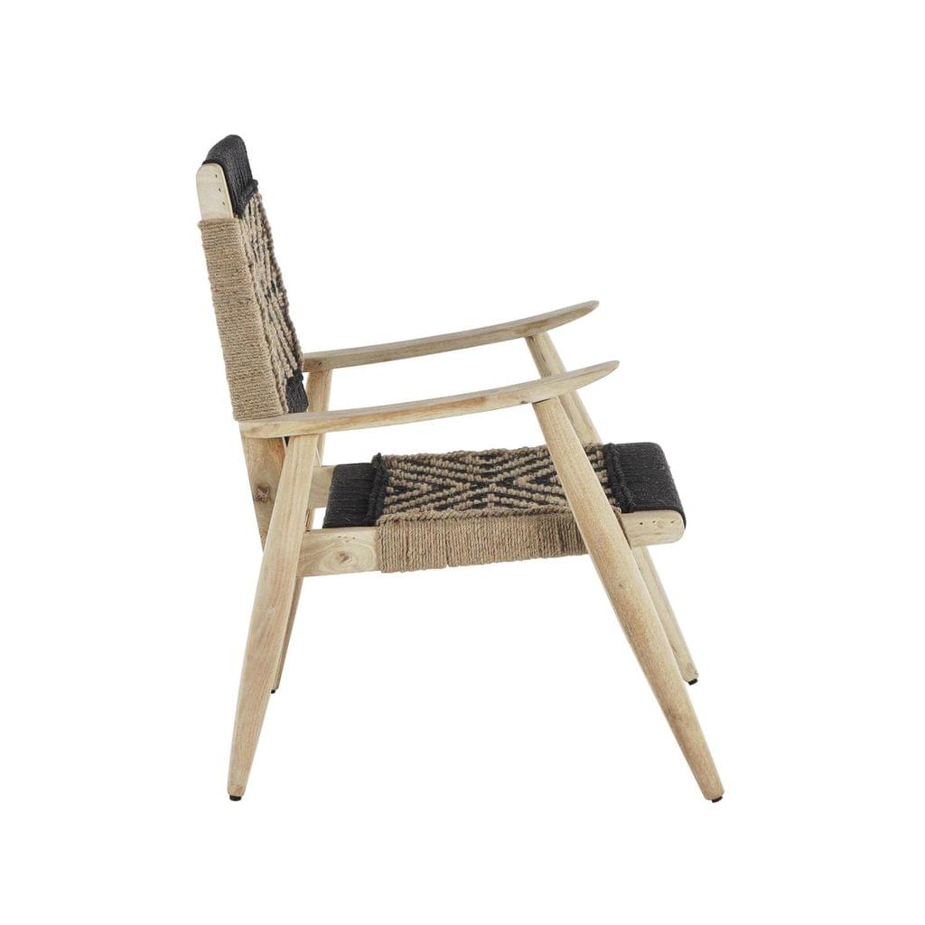 "Stylish Arc" Jute Handmade Woven Living Room Chair view 2