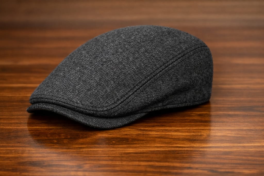 Classic Men's Flat Cap – Premium Tweed Newsboy Ivy Cap view 2