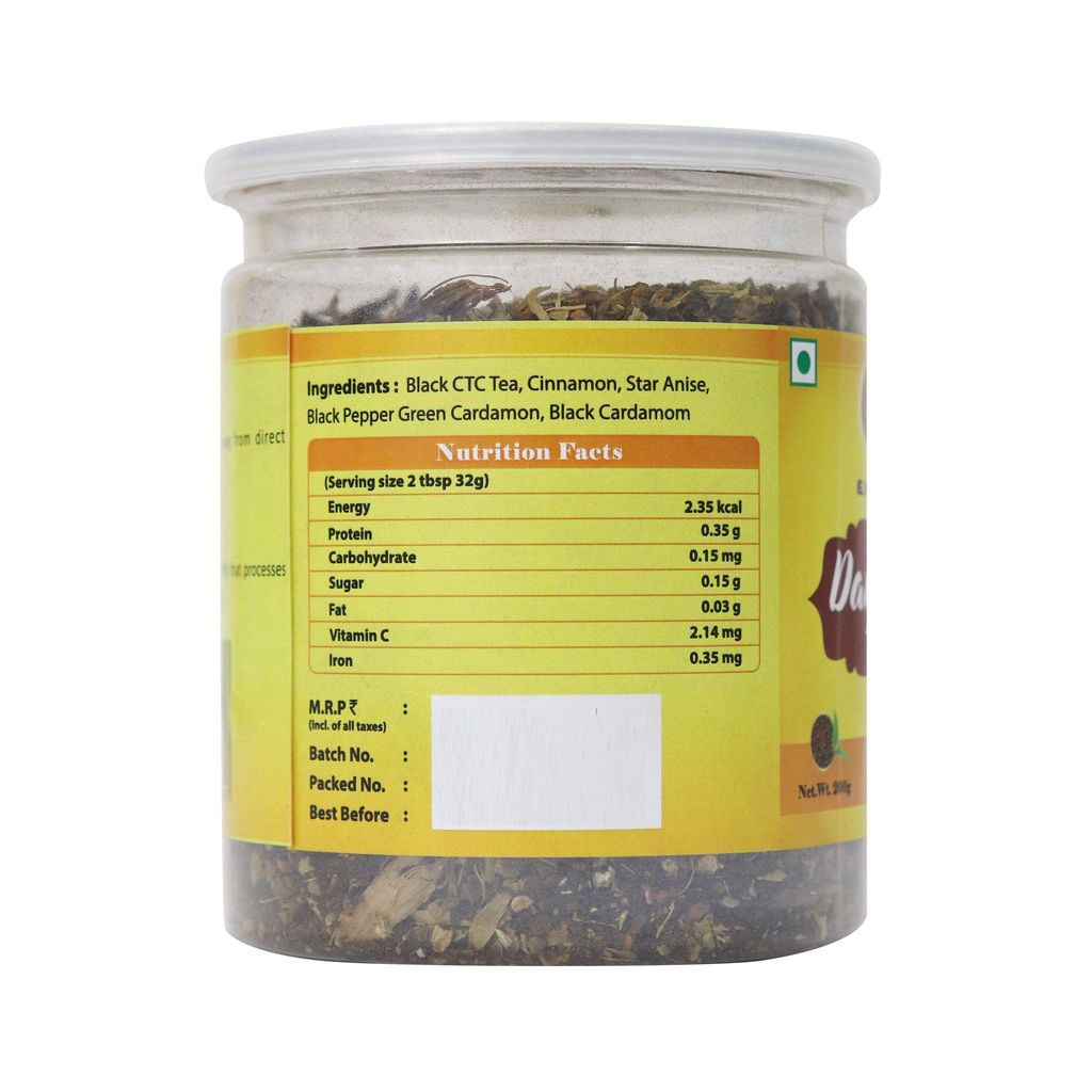ELWORLD AGRO & ORGANIC FOOD PRODUCTS Darjeeling Masala Tea (Rainforest Alliance Black Tea And Certified Organic Spices)- 200G view 2