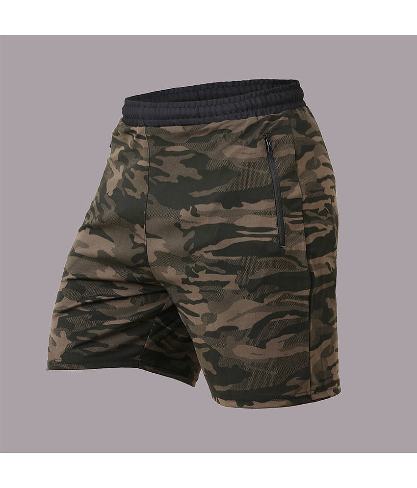 NEVER LOSE Green Polyester Men's Running Shorts ( Pack of 2 ) view 2