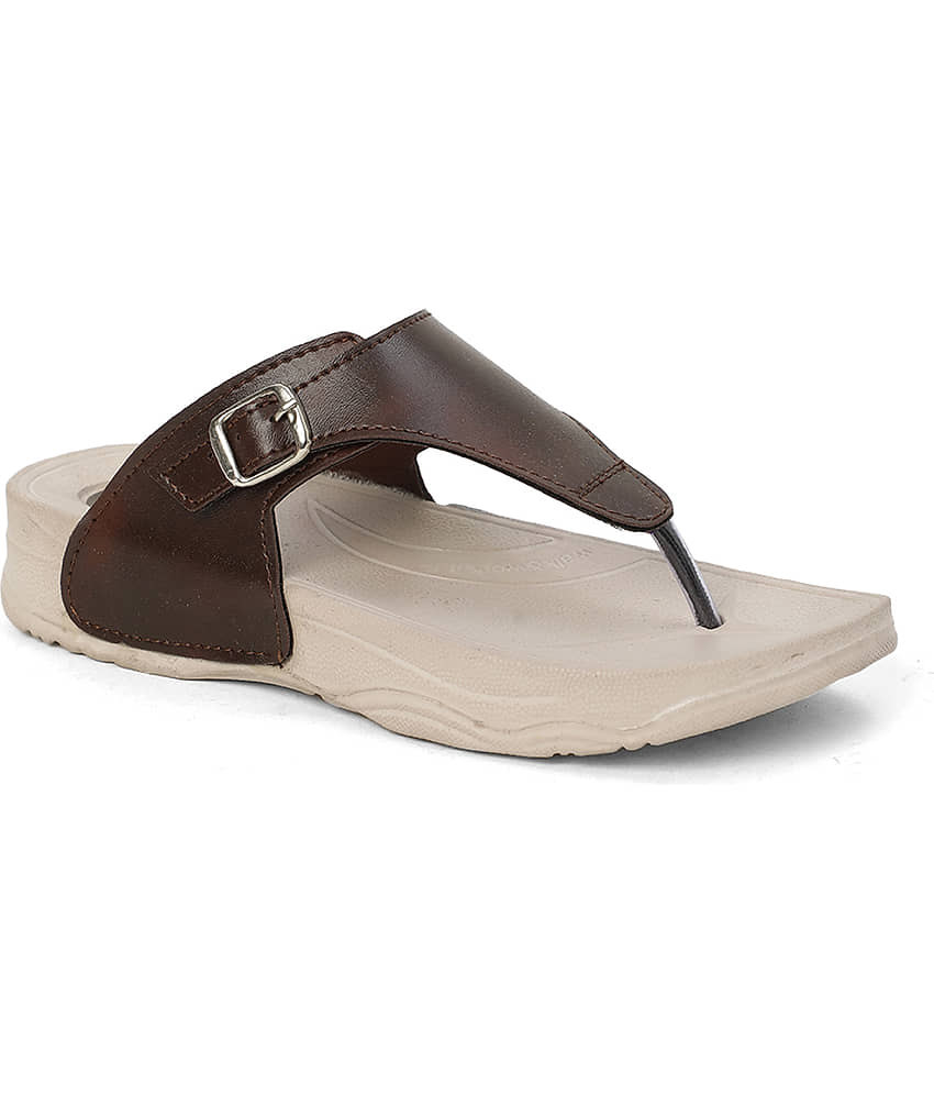 Cozy Wear Tan Women's Thong Flip Flop view 2