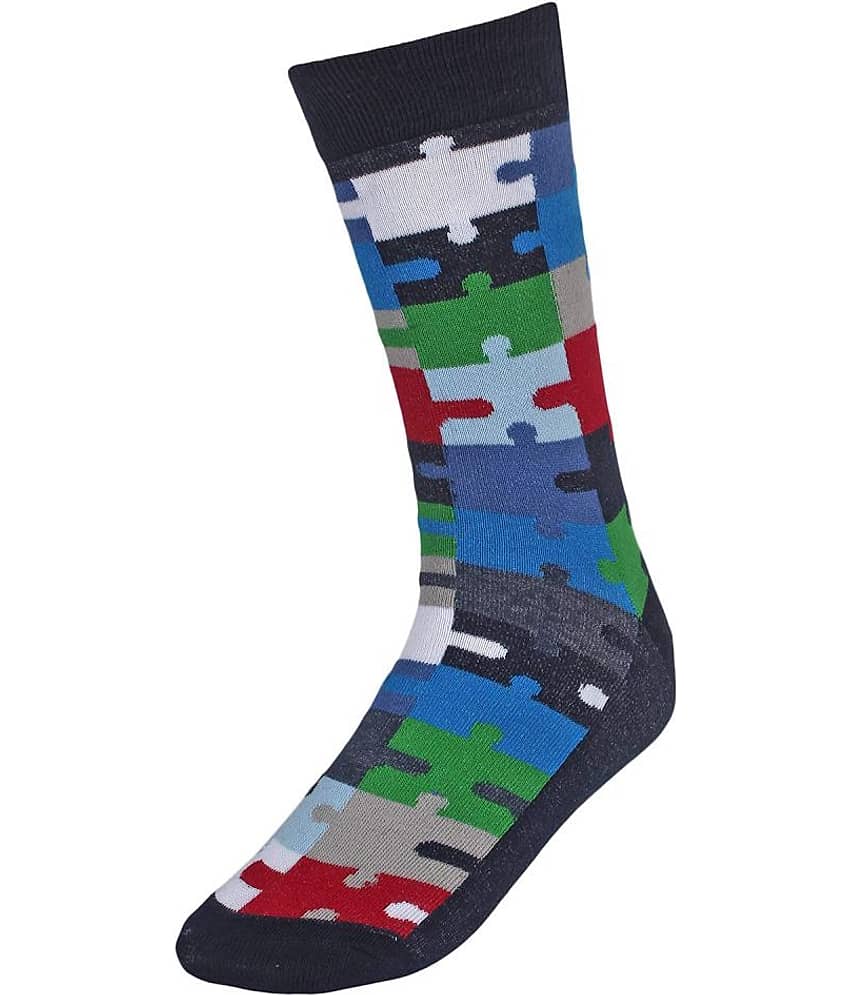 Creature - Cotton Men's Printed Multicolor Full Length Socks ( Pack of 3 ) view 2