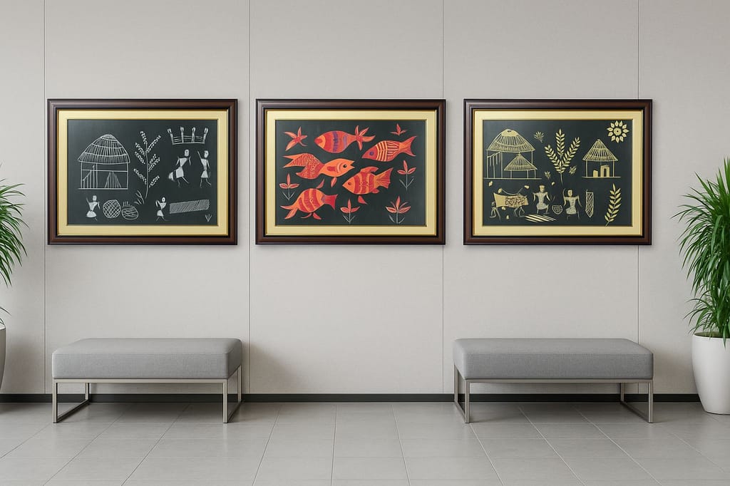 Roots & Rhythms – Tribal Wall Art Set view 2