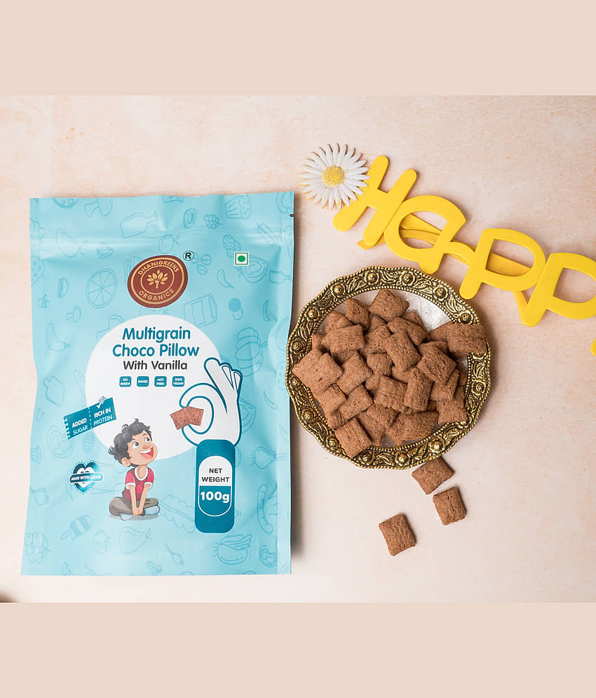 DHANIGREENS ORGANICS Chocolate Puffed Snacks 200 g Pack of 2 view 2