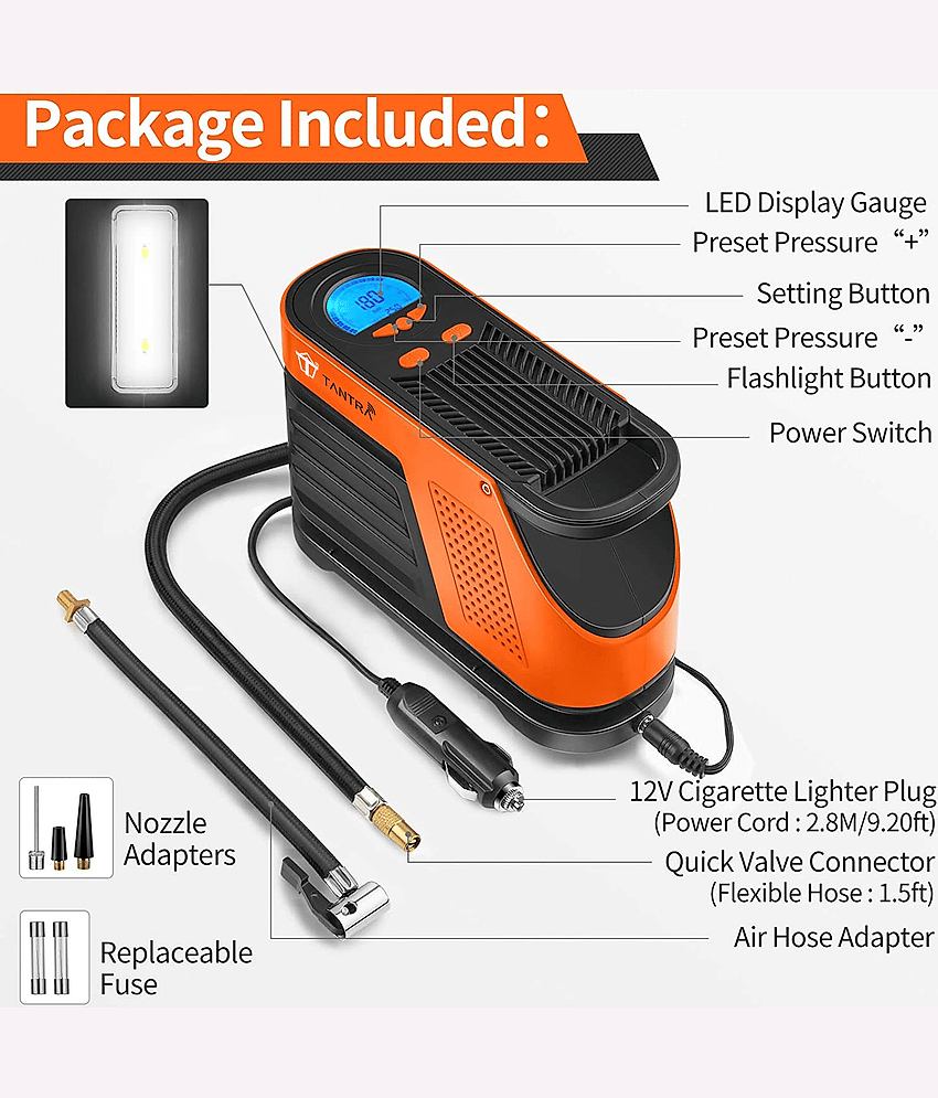 Tantra - Tyre Inflator For All Motorbikes ( Pack of 1 ) view 2