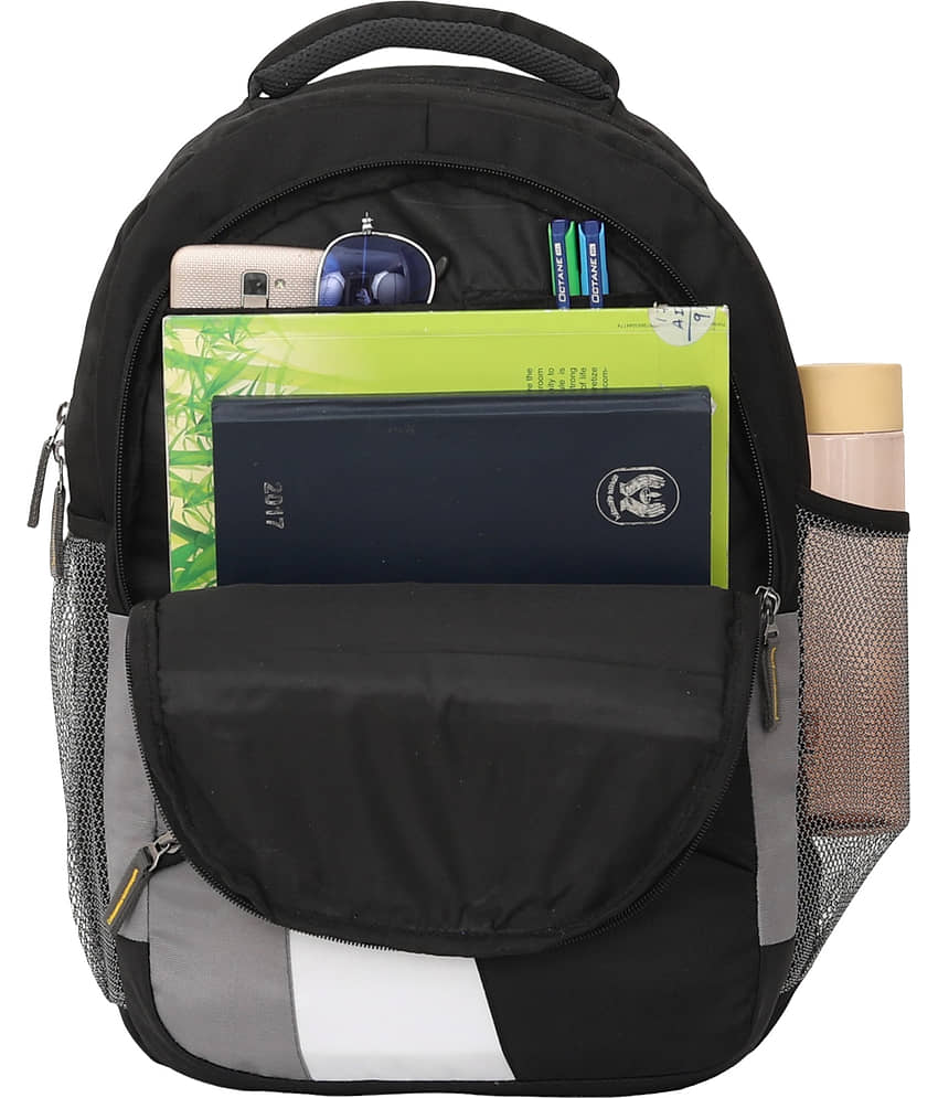 Kyros Black Polyester Backpack ( 35 Ltrs ) view 2
