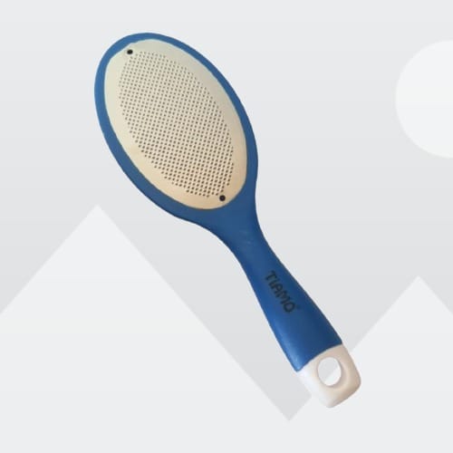 Plastic Oval Leg, Heel and Foot Scrubber for Dead Skin |Callus Remover | Pedicure Special Tool/Specially For Cracked Feet in blue view 2