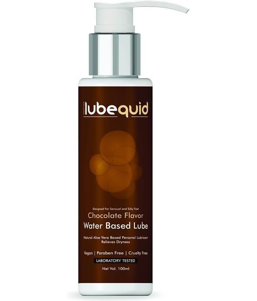 Lubequid Water-Based Personal Lubricant, 100 ML Bottle- 2 in 1 Lubricant & massage Gel for Men and Women ~ Water Based Lube ~ Skin Friendly, Silicone and Paraben Free, Chocolate Flavoured