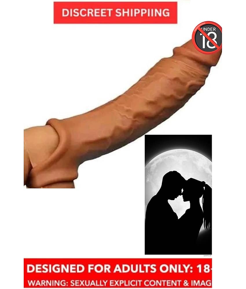 ULTRAMAN Penis Sleeves Extra Fun for Men/ Best Silicone Condom/ Mini Dragon Condom/ Indian color Silicon Condom