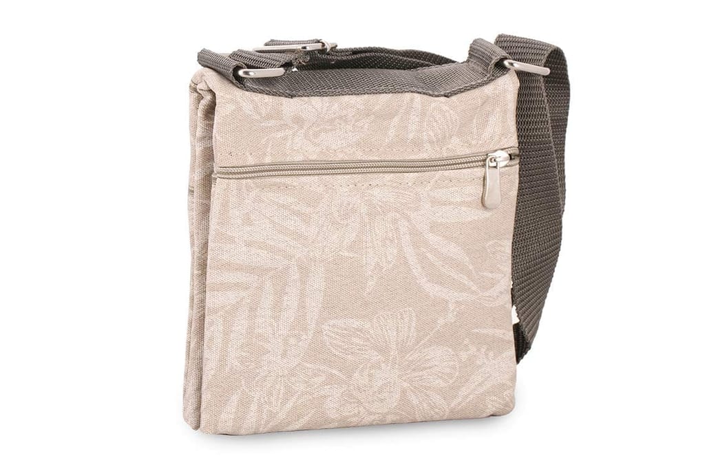Twin Side waxedcanvas Floral Print Travel Pouch/Sling Bag view 2