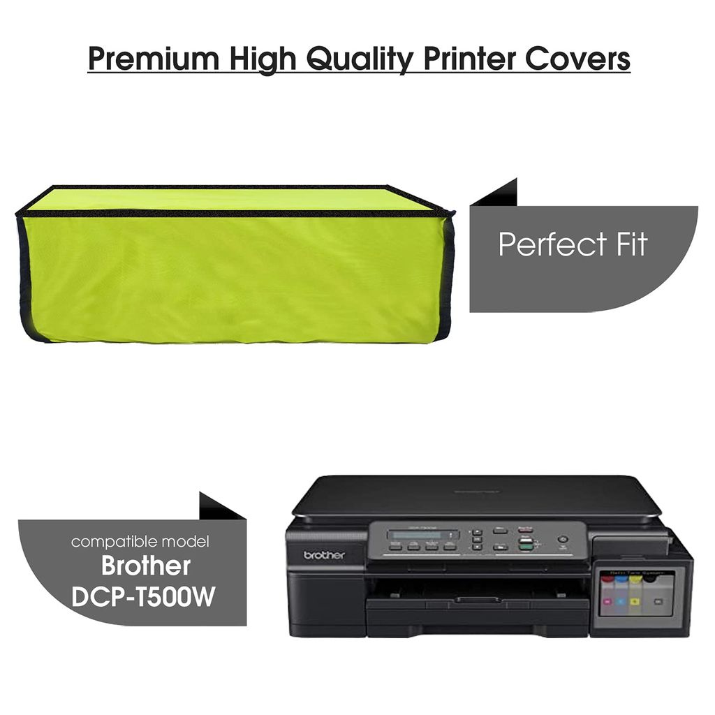 Palap Super Premium Dust Proof Printer Cover for Brother DCP-T500W (Green ; 48.5 x 42.4 x 21.1 Cms) view 2