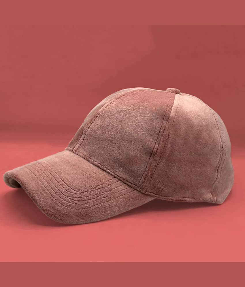Bolax Pack of 1 Suede Men's Cap ( Red ) view 2