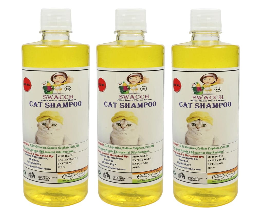 SWACCH CAT Shampoo (500ML) (Pack of 3) Lemon view 2