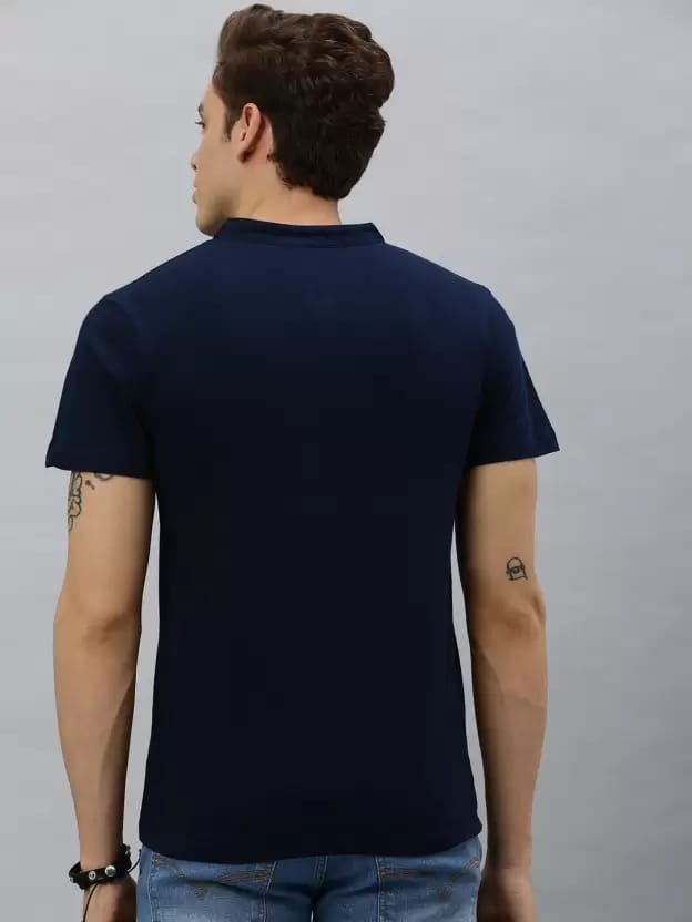Pure Cotton Dark Blue T-Shirt view 2