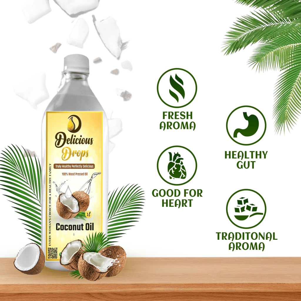 WOOD PRESSED COCONUT OIL 500 ML view 2