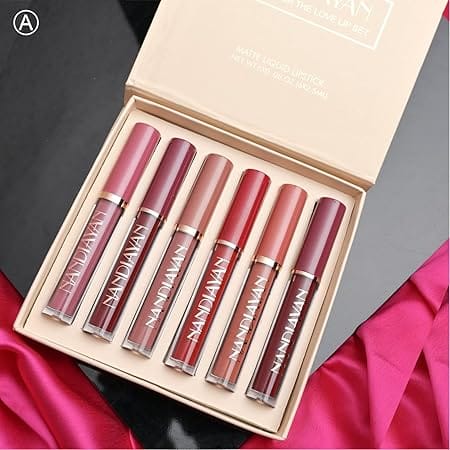 Nandiayan Set Of 6 Long Lasting & Smudge Proof Liquid Lipstick - 3.5ml Each view 2