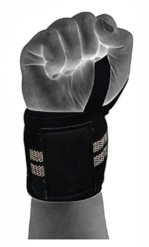Body Smith Premium Weight Lifting Wrist Support Straps with Thumb Loop view 2