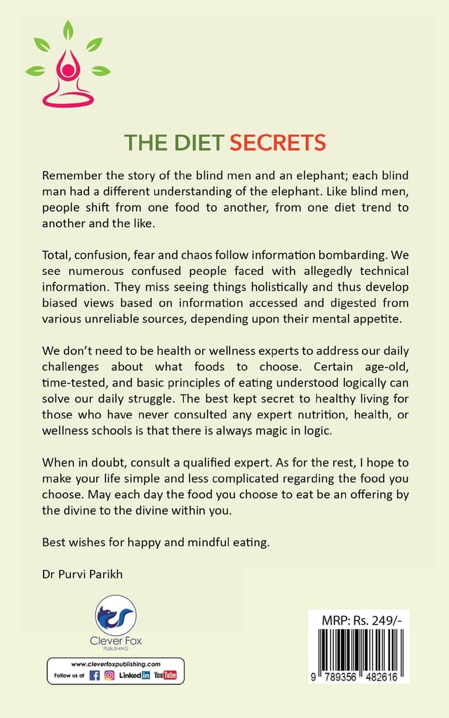The Diet Secrets: Expert Diet All Women And Men Needs To Follow: Wellness, And Healthy Tips For Every Age: Learning Nutritional Tips No One Knows About For Healthy Living (Trending Weight Loss Book) [Paperback] Dr. Purvi Parikh view 2