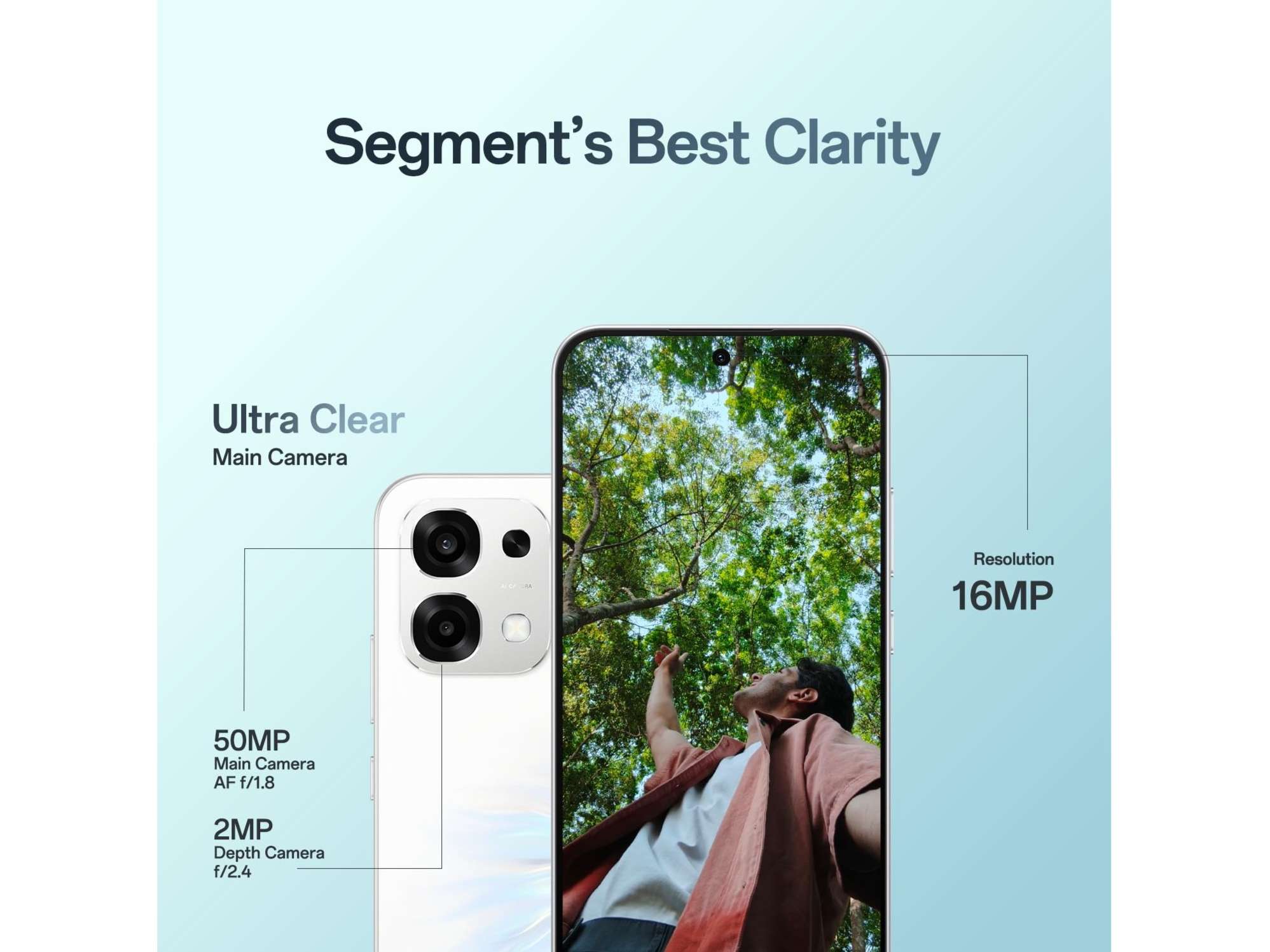 Oppo F33 5G Smartphone, 8GB RAM, 128GB Storage - Pearl White view 2