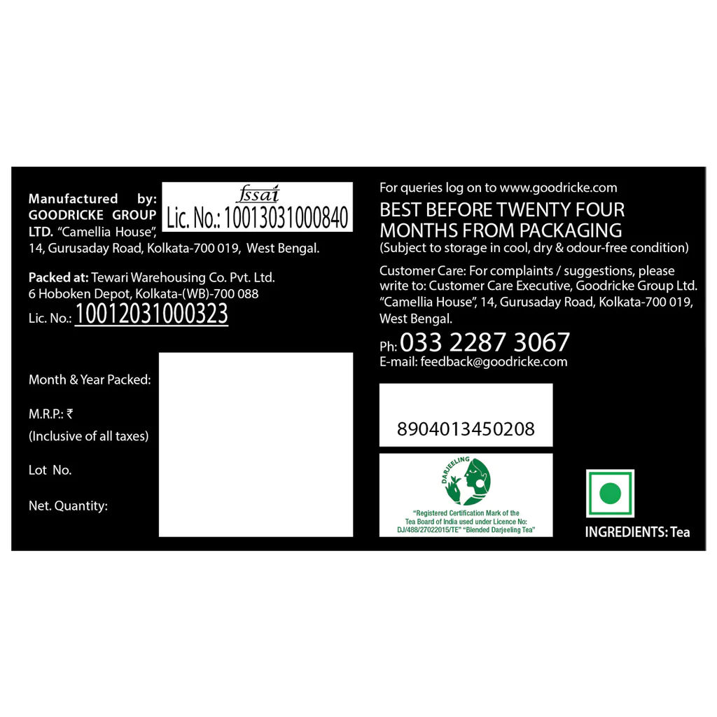 Goodricke Castleton Vintage Darjeeling Tea, 25 Tea Bags (Pack of 2) view 2