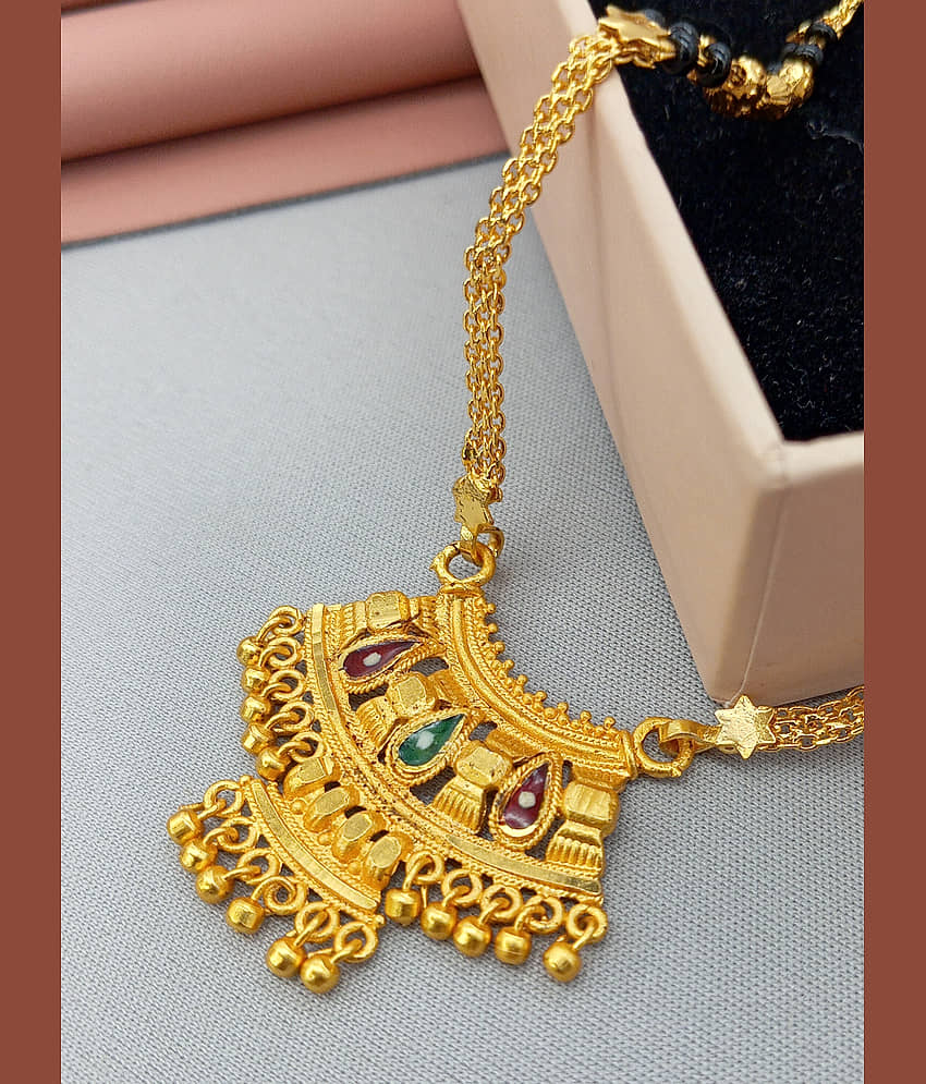 SHANKH-KRIVA Golden Mangalsutra ( Pack of 1 ) view 2
