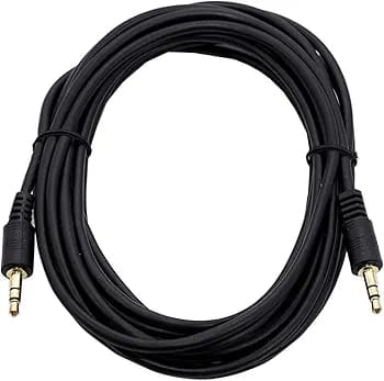 Aux 3.5mm Cable Male to Male Stereo Aux Cable For Car,Music System,Headphone,Mobile Phone (1.5meter)(Black)